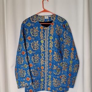 Smithsonian Institution Toggle Closure Quilted Jacket Size XL